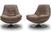 Axis Swivel Chair & Footstool by SofaHouse - Hazel Swivel Chair