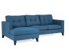 Astrid Left Hand Corner Sofa in Blue by Vida Living Angle