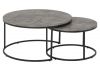 Athens Round Coffee Table Set in Concrete Effect by Wholesale Beds & Furniture
