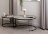Athens Round Coffee Table Set in Concrete Effect by Wholesale Beds & Furniture Room Image