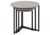 Athens Round Nest of Tables in Concrete Effect by Wholesale Beds & Furniture Under