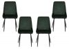 Set of 4 Emerald Green Velvet Avery Dining Chairs by Wholesale Beds & Furniture