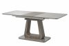 Calci Grey Oak & Glass Dining Table Extended