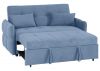 Chelsea Sofabed in Blue by Wholesale Beds & Furniture Bottom Open