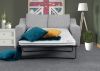 Clyde 2-Seater Sofabed in Silver by Sweet Dreams Open