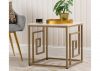 Devon Cream and Gold End Table by CIMC Room