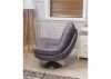 Emilio Grey Swivel Chair by Sofahouse Side