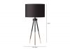 63cm Black and Gold Tripod Table Lamp by CIMC Dimensions