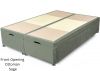 Evolve Front Opening Ottoman Divan Base in Sage
