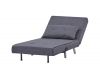 Haru Single Sofabed in Cygent Grey by Tara Lane Open Angle