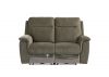 Havarti Fabric Electric Reclining 3 + 2 Sofa Set in Green 2 Seater