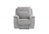 Havarti Fabric Electric Reclining 1 Seater Sofa in Silver Grey