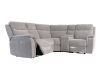 Havarti Fabric Electric Reclining Sofa Range in Silver Grey Corner