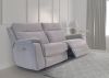 Havarti Fabric Electric Reclining Sofa Range in Silver Grey