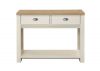 Highgate Cream and Oak 2-Drawer Console Table by Birlea Front