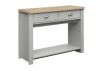 Highgate Grey and Oak 2-Drawer Console Table by Birlea Angle