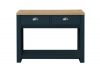 Highgate Navy and Oak 2-Drawer Console Table by Birlea Front