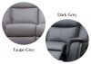 Infiniti Dark Grey Leather Fully Reclining Corner Sofa by Sofahouse - 2-Corner-1 w/ Console RHF Swatches