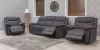 Lynx Charcoal Fabric Sofa 3-Seater + 1-Seater + 1-Seater