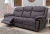 Lynx Charcoal Fabric Sofa 3-Seater Side View