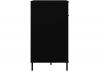 Madrid Black/Acacia Effect 2-Door Sideboard by Wholesale Beds & Furniture Side