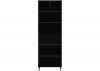 Madrid Black/Acacia Effect Bookcase by Wholesale Beds & Furniture Back