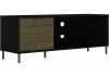 Madrid Black/Acacia Effect TV Unit by Wholesale Beds & Furniture