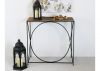 Ekanshi Black and Gold Console Table by CIMC