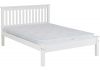 Monaco White Low End 4ft 6 (Standard Double) Bedframe by Wholesale Beds
