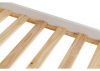 Monaco White Low End 5ft (King) Bedframe by Wholesale Beds Slats