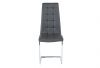 Front of Mori Grey Dining Chair
