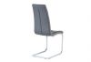Back of Mori Grey Dining Chair