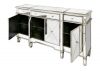 Beaumont 3-Drawer & 4-Door Mirrored Sideboard by CIMC - Gold Open