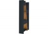 Naples Black/Pine Effect Tall Bookcase by Wholesale Beds Side