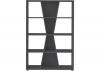 Naples Grey Medium Bookcase by Wholesale Beds Front