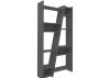 Naples Grey Tall Bookcase by Wholesale Beds Angle