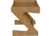 Naples Oak Effect Side Table by Wholesale Beds Front