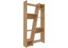 Naples Oak Effect Tall Bookcase by Wholesale Beds Angle