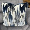 Navy and Grey Abstract Cushion Sofa