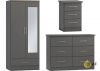 Nevada 3D Effect Grey 3 Piece Bedroom Furniture Set by Wholesale Beds & Furniture
