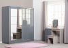Nevada Grey Gloss 2-Door Sliding Wardrobe by Wholesale Beds & Furniture Room Image