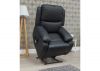 Parker Leather 1 Seater Lift and Rise Chair Range by SofaHouse Black