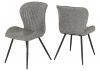 Quebec Grey Faux Leather Dining Chairs by Wholesale Beds & Furniture