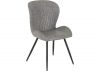 Quebec Grey Faux Leather Dining Chairs by Wholesale Beds & Furniture Angle