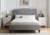 Rosa Light Grey Bedframe Range by Limelight Front