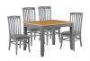 Rossmore 1.2m Extending Dining Table & 4 Chairs Set