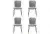 Set of 4 Oliver Light Grey Dining Chairs