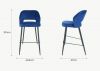 Sutton Blue Bar Stool by Balmoral Dimensions