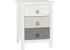 Vermont 3-Drawer Bedside by Wholesale Beds Angle