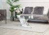 Lusso White Marble-Effect Coffee Table by CIMC Room Angle